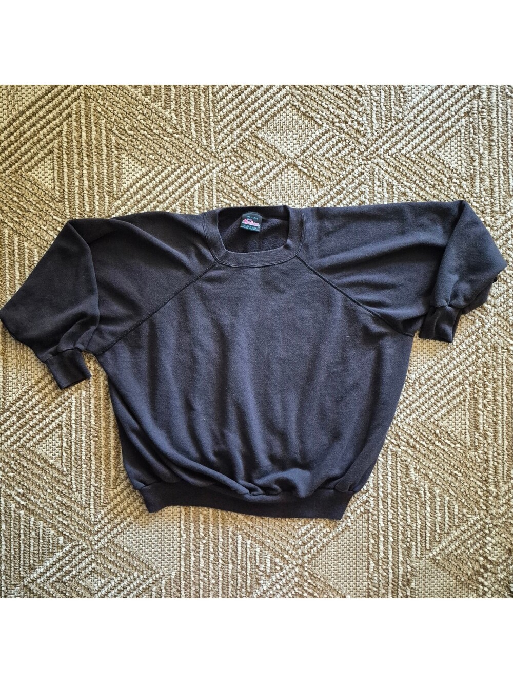 Vintage 80s Lady MacGregor Black Raglan Sweatshirt XXXL